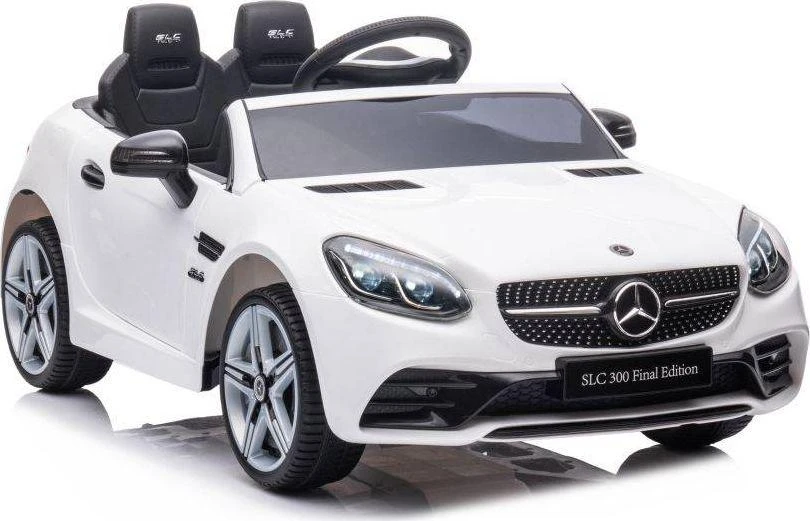 Lean Cars Dvivietis elektromobilis vaikams Mercedes SLC 300, baltas