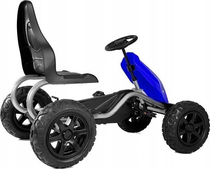 Lean Cars Pedalinis gokartas B012, mėlynas, vaikams nuo 6 metų