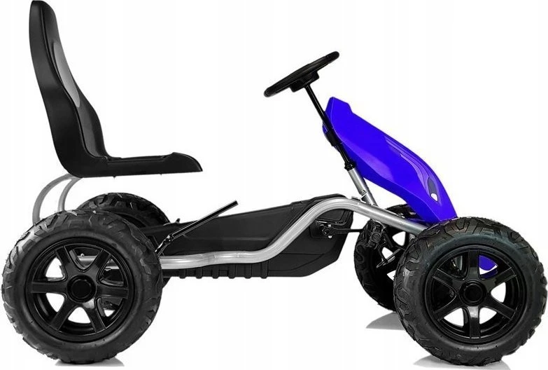 Lean Cars Pedalinis gokartas B012, mėlynas, vaikams nuo 6 metų