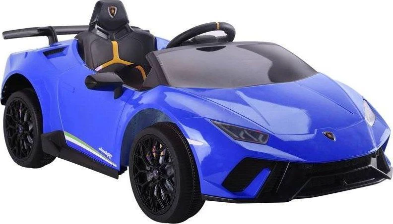 Lean Cars Vienvietis elektromobilis vaikams Lamborghini Huracan, mėlynas