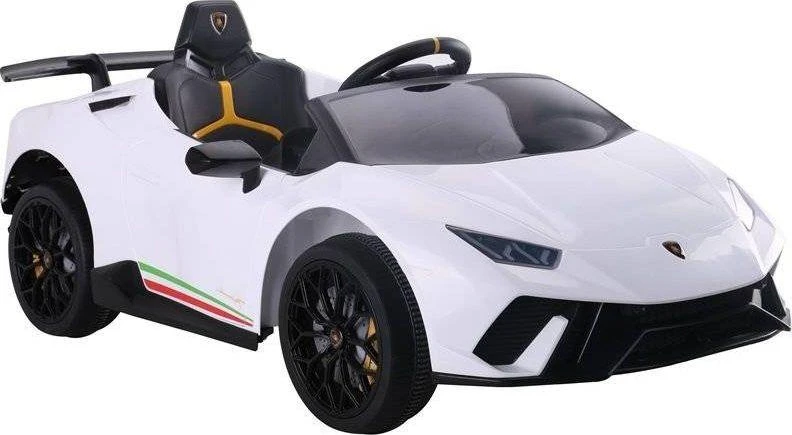 Lean Cars Vienvietis elektromobilis vaikams Lamborghini Huracan, baltas