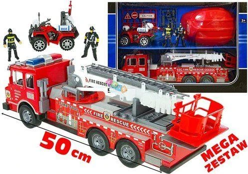Lean Toys Gaisrininko Žaidimų Rinkinys su Priekaba
