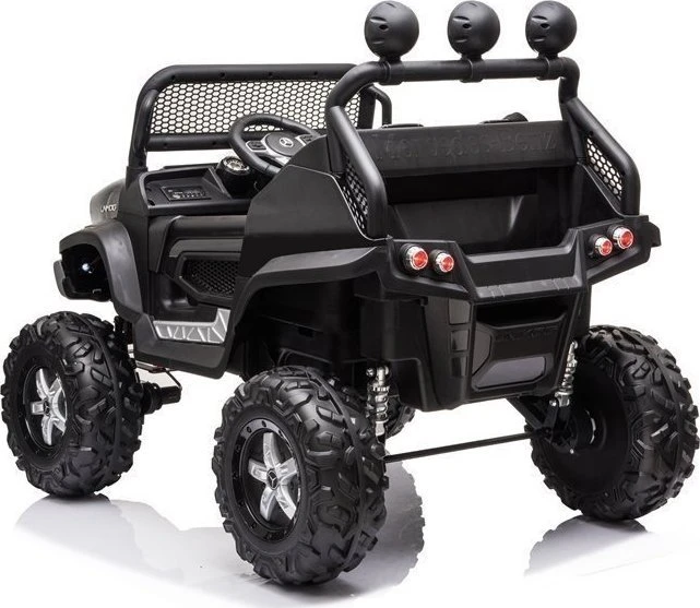 Lean Cars Vaikiškas elektrinis visureigis Mercedes Unimog S, juodas