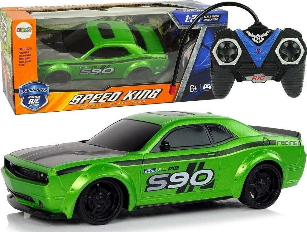 Lean Toys Nuotoliniu būdu valdomas sportinis automobilis 1:24