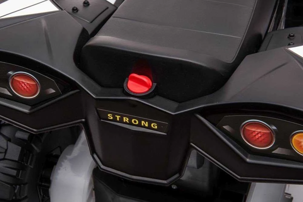 Lean Cars Vaikiškas elektrinis keturratis STRONG, baltas
