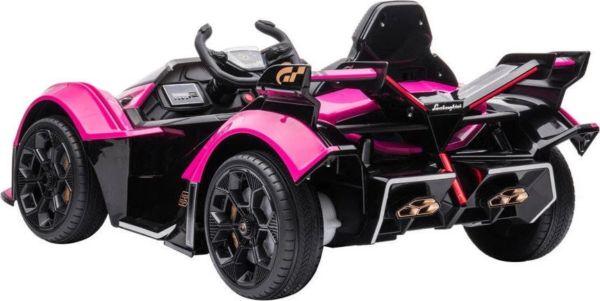 Lean Cars Vienvietis elektromobilis vaikams Lamborghini GT HL528, rožinis