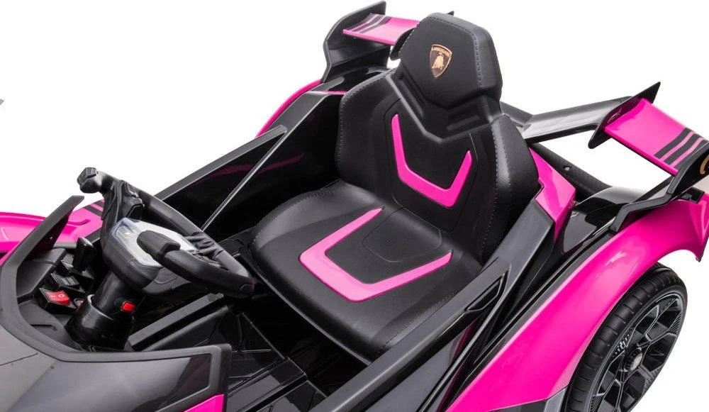 Lean Cars Vienvietis elektromobilis vaikams Lamborghini GT HL528, rožinis