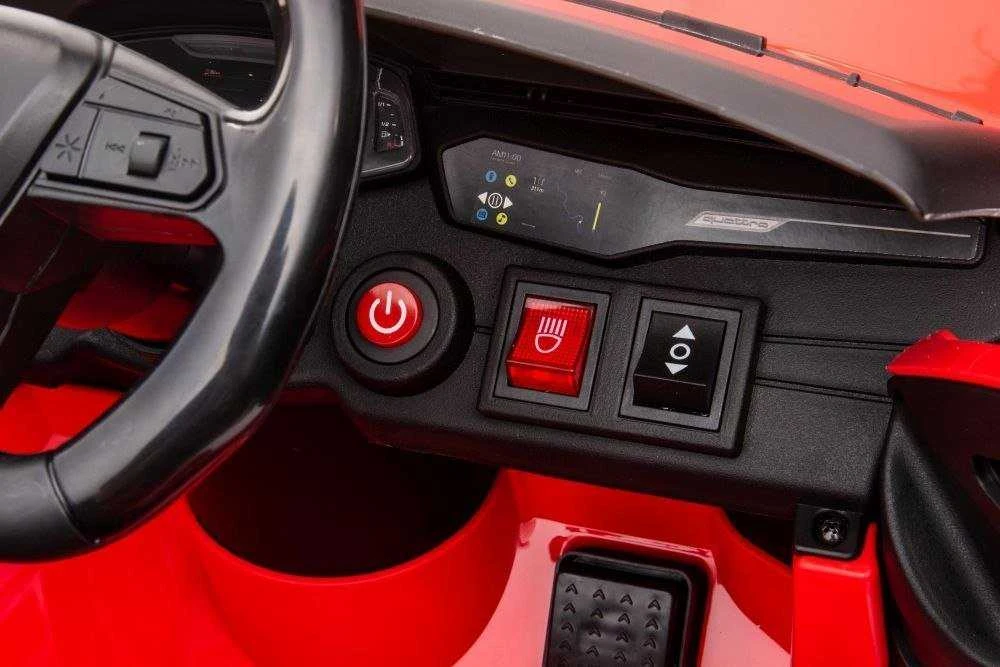 Lean Cars Elektrinis automobilis Audi RS6 BRD-2118, raudonas