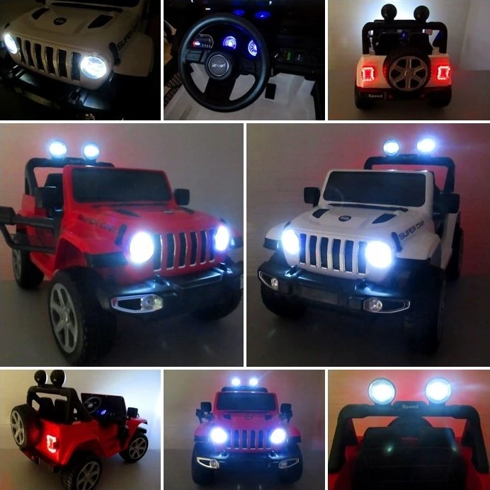 Lean Cars Vienvietis vaikiškas elektromobilis 4x4 LeanToys FT-938, baltas