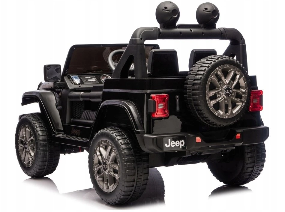 Lean Cars Juodas elektrinis automobilis Jeep Rubicon DK-JWR556