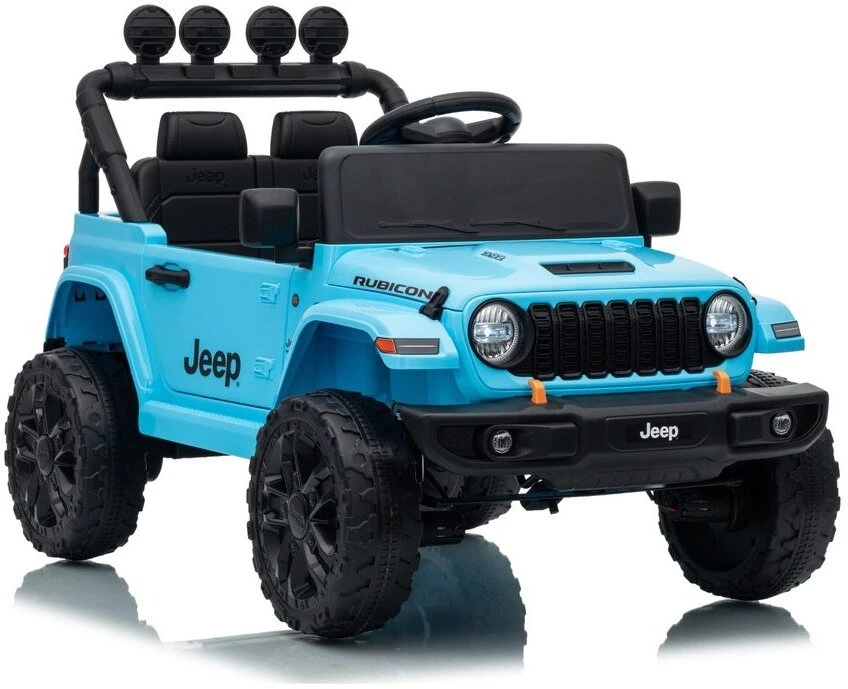 Lean Cars Akumuliatorinis automobilis Jeep Rubicon DK-JWR558 šviesiai mėlynas
