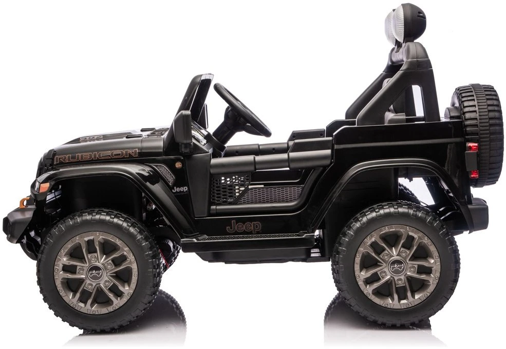 Lean Cars Juodas elektrinis automobilis Jeep Rubicon DK-JWR556