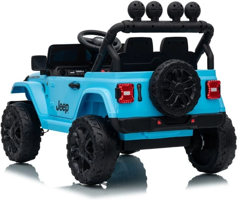 Lean Cars Akumuliatorinis automobilis Jeep Rubicon DK-JWR558 šviesiai mėlynas