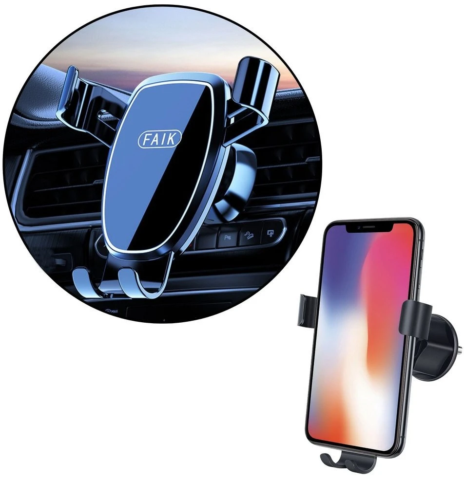 Lean Automobilinis telefono laikiklis, juodas