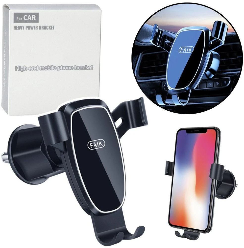 Lean Automobilinis telefono laikiklis, juodas