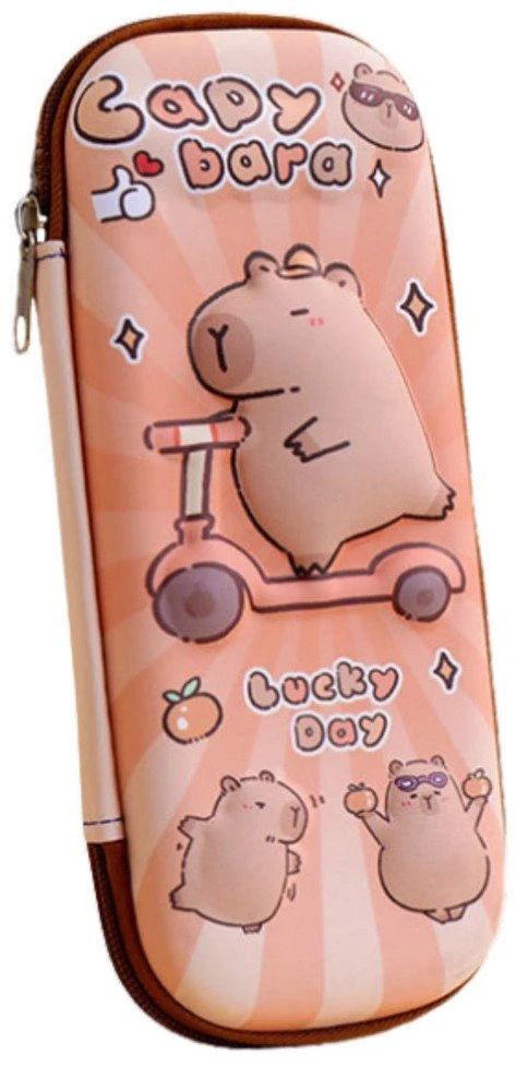Lean Pieštukas Case School Kit Kapibara ant paspirtuko 23cm