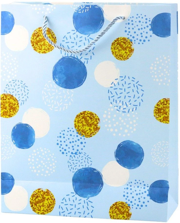 Lean Krepšys Pastelinių auksinių taškelių dovanų maišelis 32 × 26 × 10 cm
