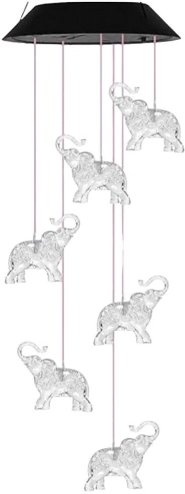 Lean Saulės sodo LED šviestuvas drambliai, 70 cm