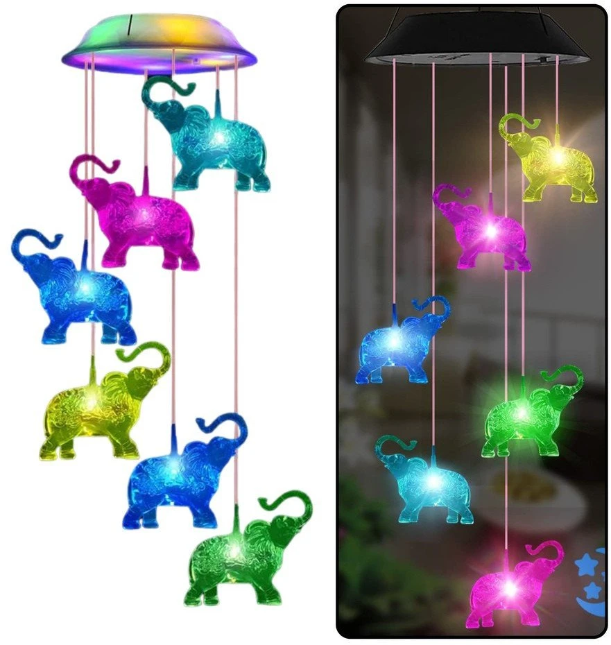 Lean Saulės sodo LED šviestuvas drambliai, 70 cm