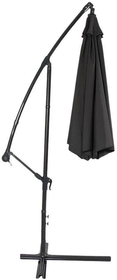 Lean Sodo skėtis su reguliuojamu pasvirimu 350 x 250 cm antracitas