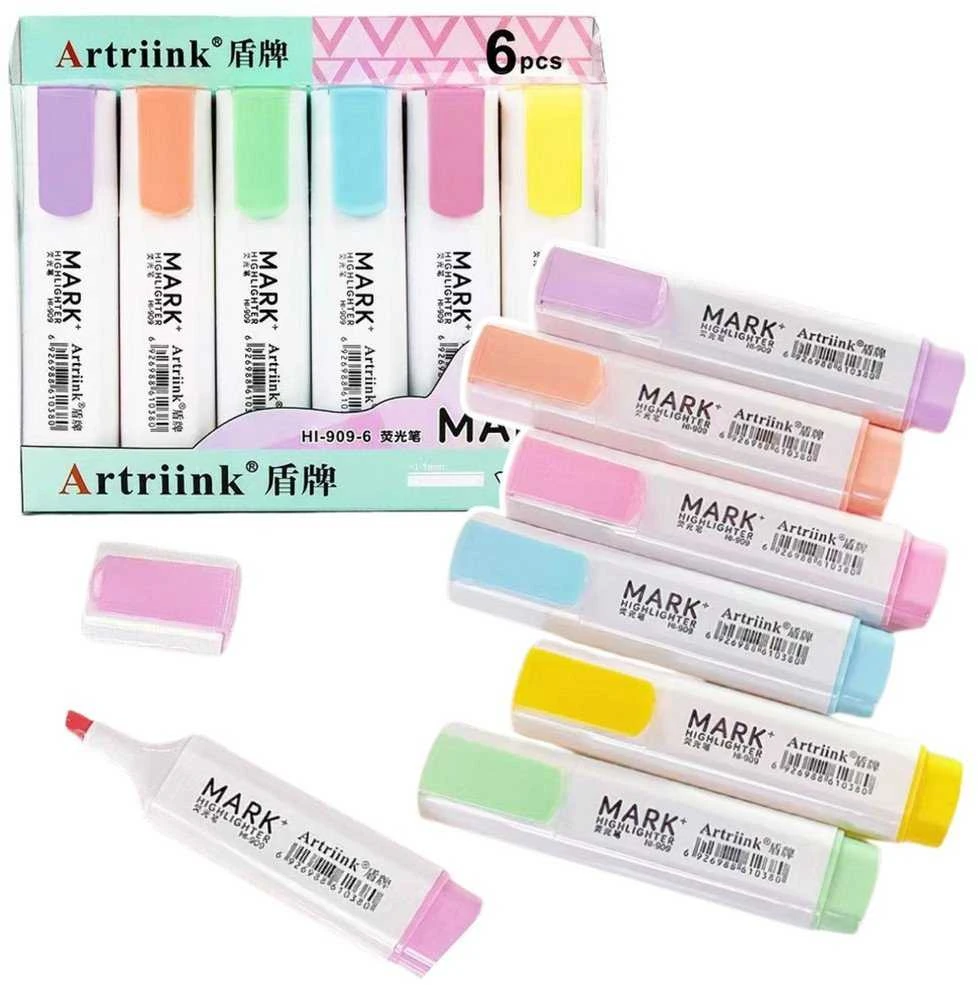 Lean Pastelinių žymeklių rinkinys 6 vnt.