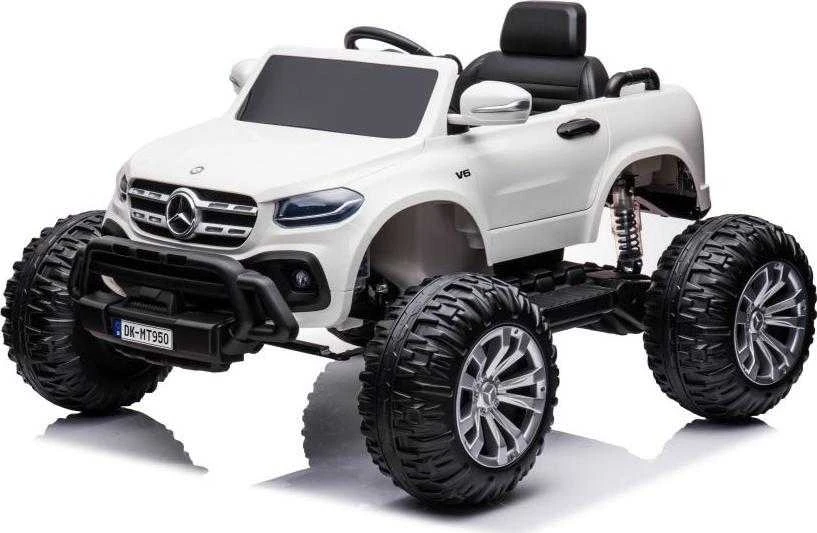Lean Cars Vienvietis vaikiškas elektromobilis Mercedes DK-MT950 4x4, baltas