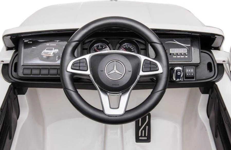 Lean Cars Vienvietis vaikiškas elektromobilis Mercedes DK-MT950 4x4, baltas