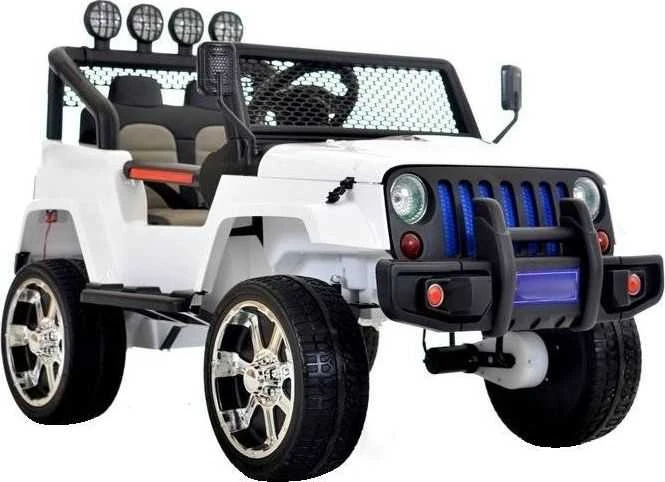 Lean Cars Elektrinis visureigis vaikams Jeep S2388, baltas