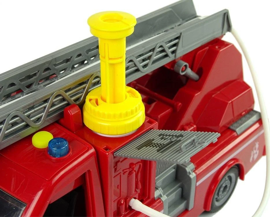 Žaislinis ugniagesių sunkvežimis berniukams Lean Toys, raudonas