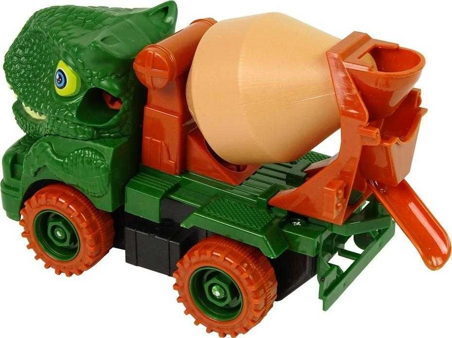 Cieżarówka Žaislinis sunkvežimis-konstruktorius su dinozauro dizainu