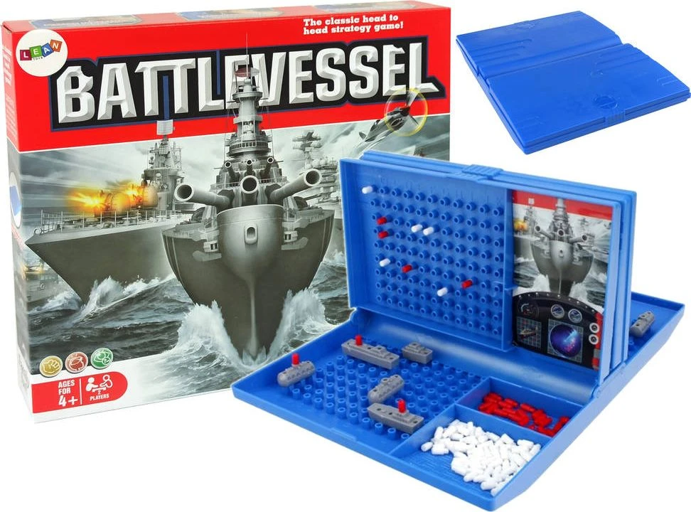 Lean Toys Strateginis stalo žaidimas laivų mūšis