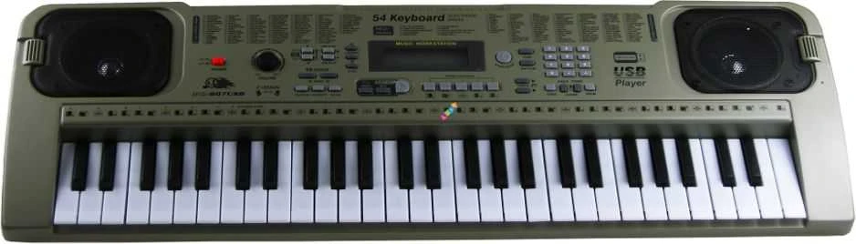Lean Toys Vaikiškas muzikinis sintezatorius su USB mikrofonu