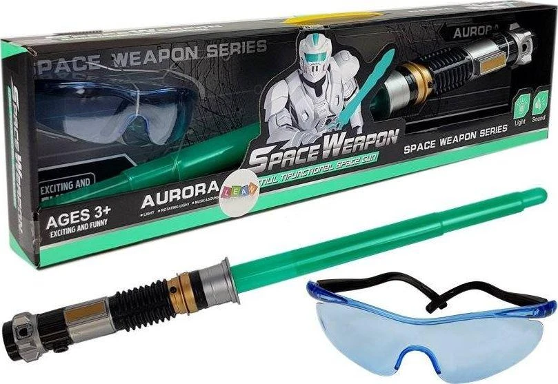 Šviečiantis kardas ir akiniais Lean Toys