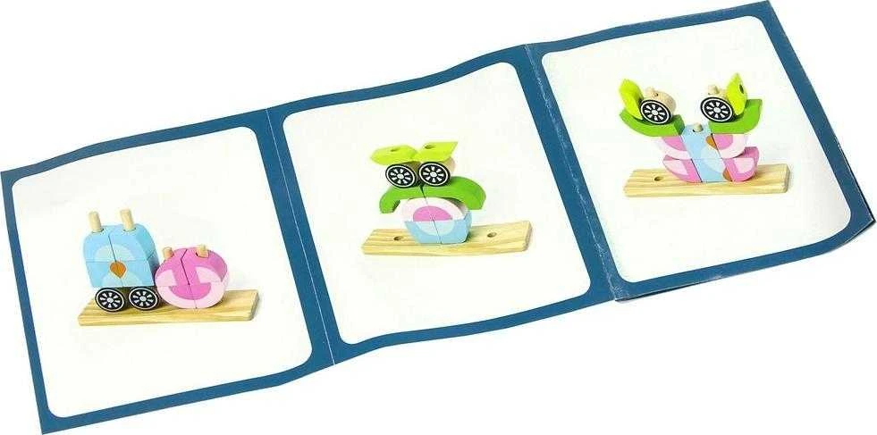 Medinė erdvinė dėlionė vaikams Lean Toys Pelėda 3D