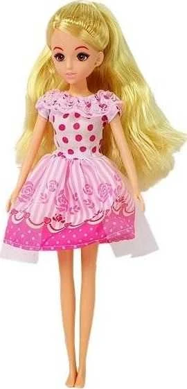 Lean Toys Lean Sport Doll + Baldų komplektas Lova, drabužių spinta, tualetinis staliukas