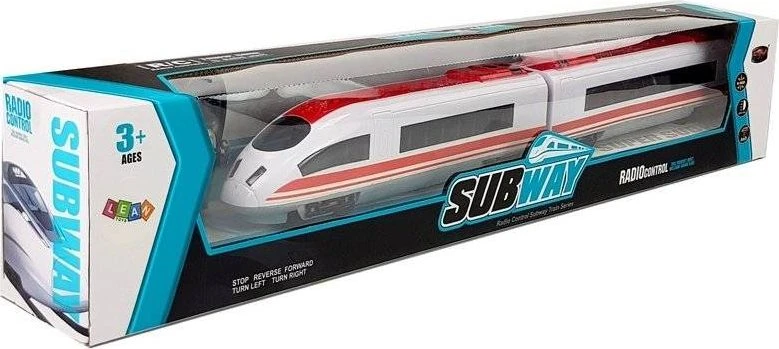 Lean Toys Nuotoliniu būdu valdomas traukinys su apšvietimu, 65 cm