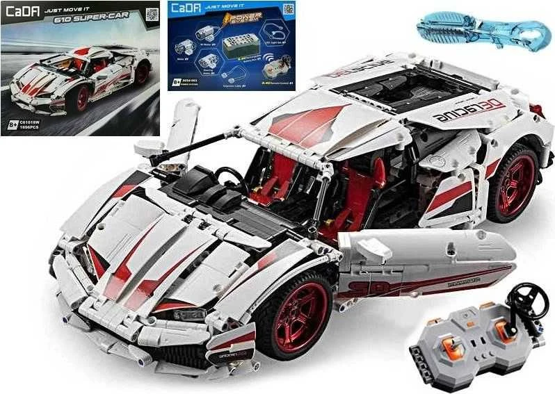 Cada Sportinis automobilis iš statybinių kubelių, 1696 elementai