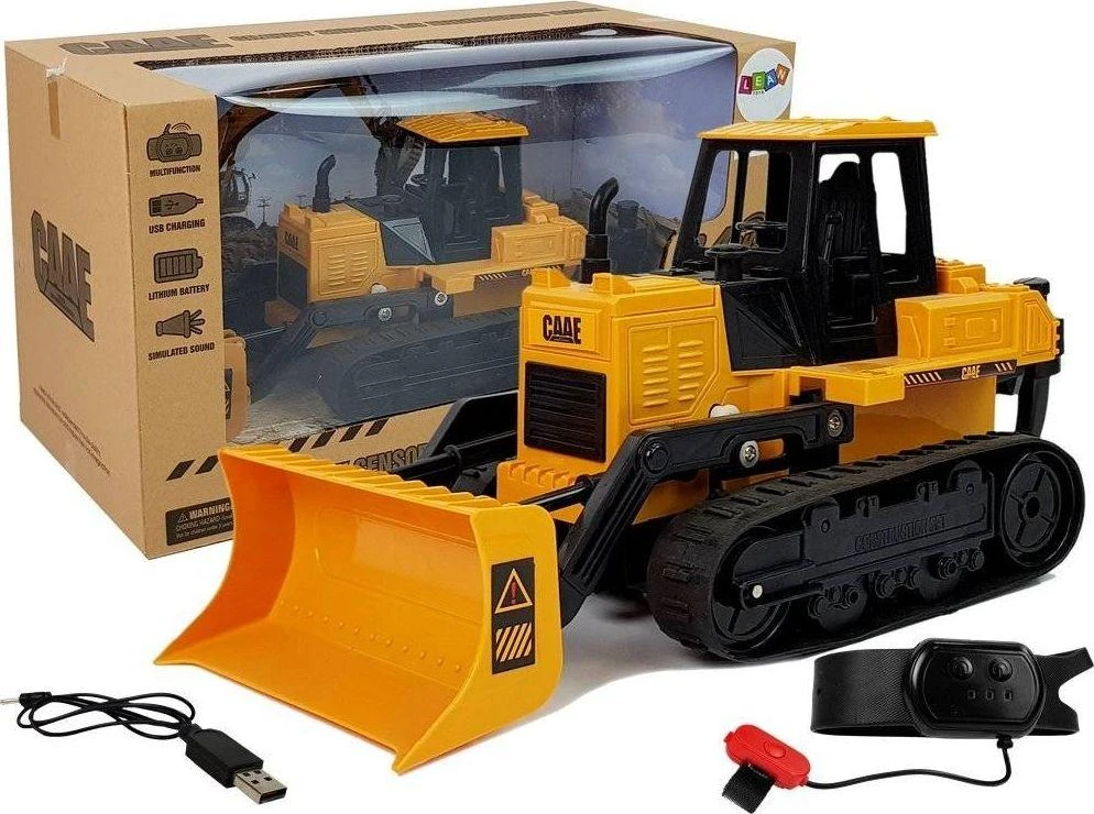 Lean Cars Rankos judesiais valdomas vikšrinis buldozeris 1:28