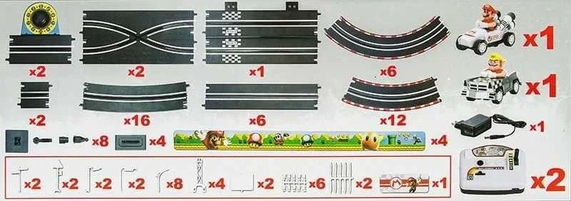 Lean Toys Lenktynių trasa su dviem automobiliais - 452 cm