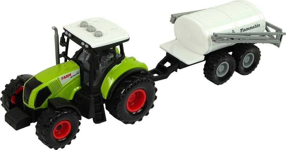 Žaislinių traktorių su priekabomis rinkinys berniukams Lean Toys