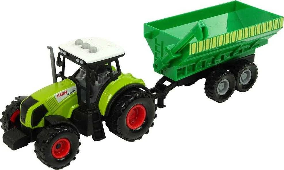 Žaislinių traktorių su priekabomis rinkinys berniukams Lean Toys