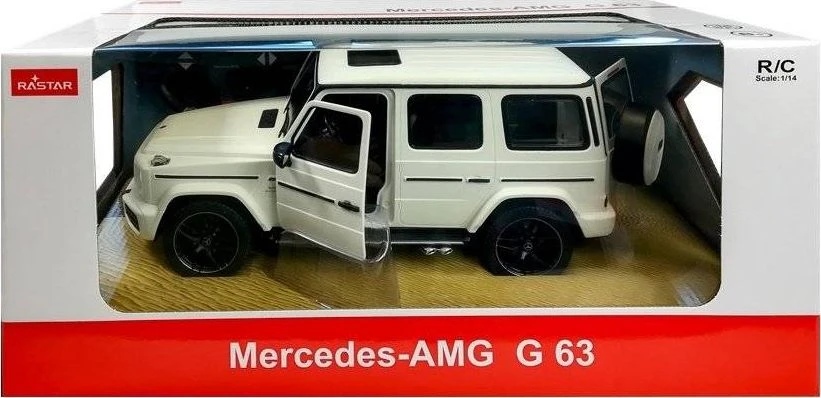 Rastar Radijo bangomis valdoma mašinėlė Mercedes G63, balta