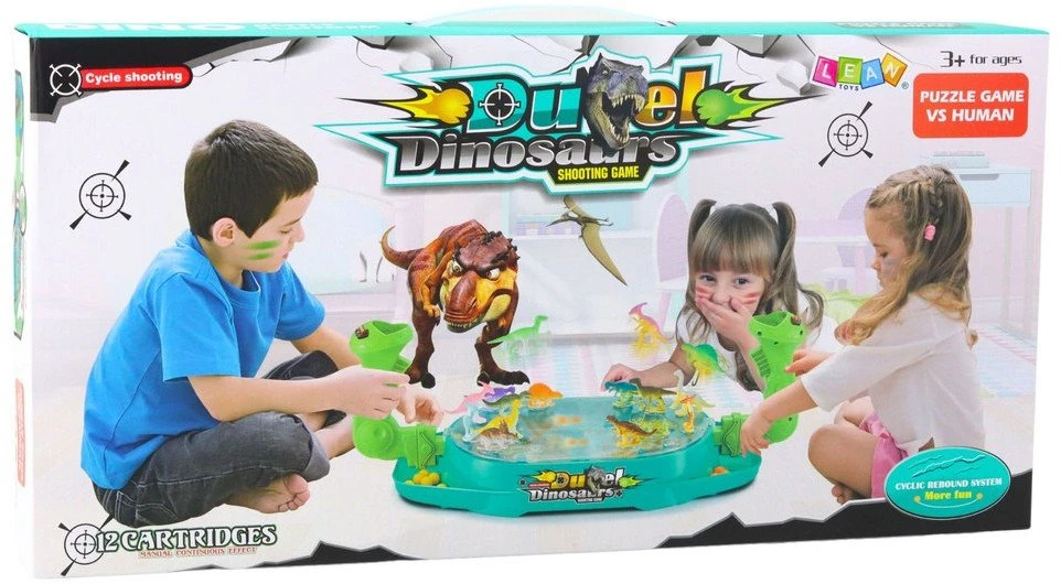 Lean Toys Įtraukiantis žaidimas su dinozaurais