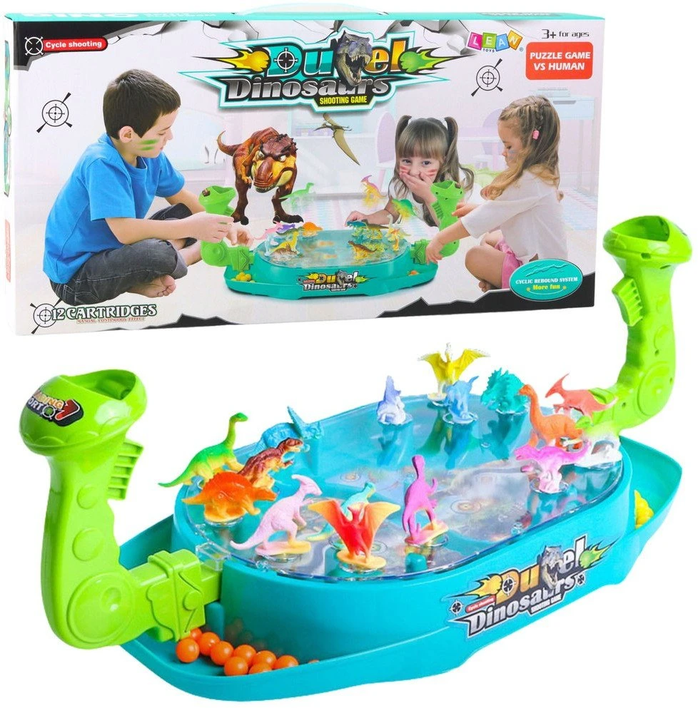 Lean Toys Įtraukiantis žaidimas su dinozaurais