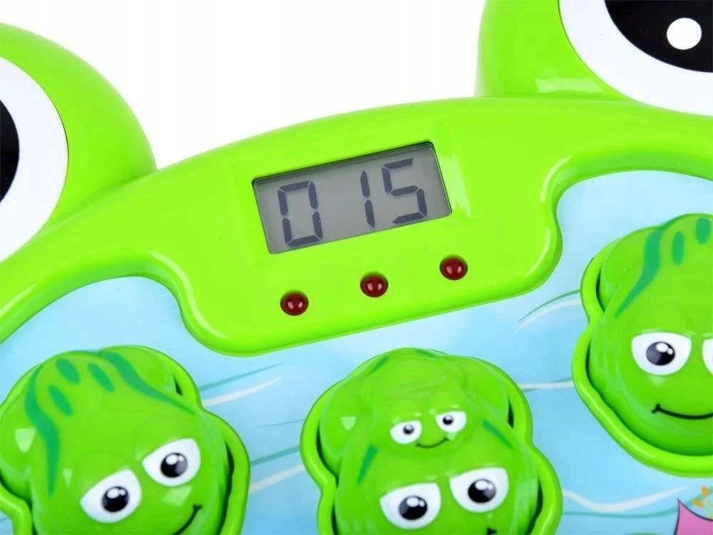 Lean Toys Arkadinis žaidimas „LeanToys Frog with Hammer“ skirtas vaikams nuo 3 metų
