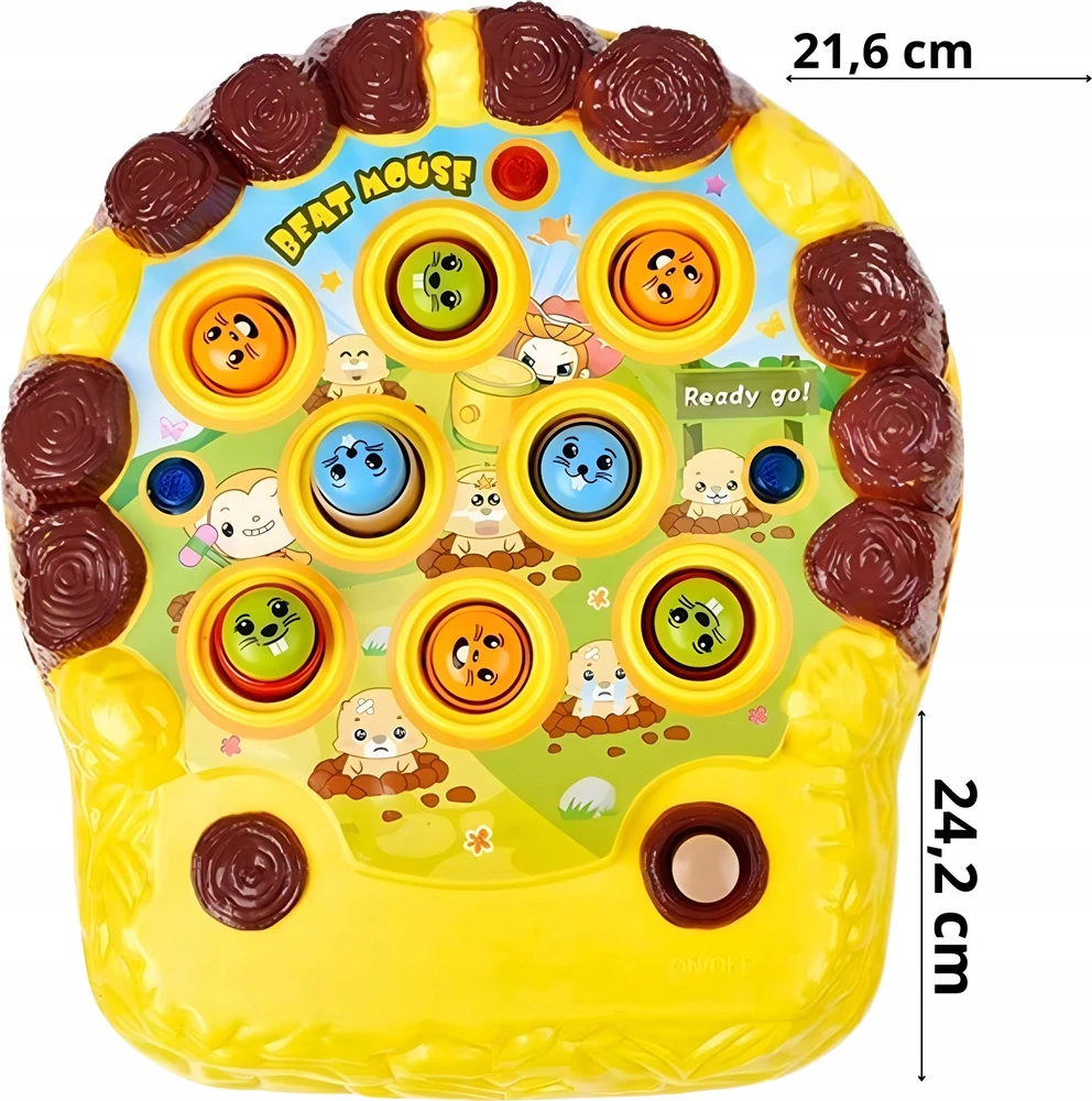 Lean Toys LeanToys Žaidimas, kurį reikia mėtyti plaktuku į žiurkėną