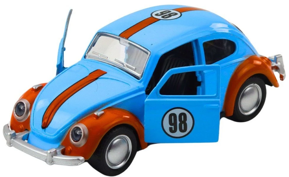 Lean Toys Klasikinis metalinis automobilis su atgaline pavara ir atidaromomis durimis