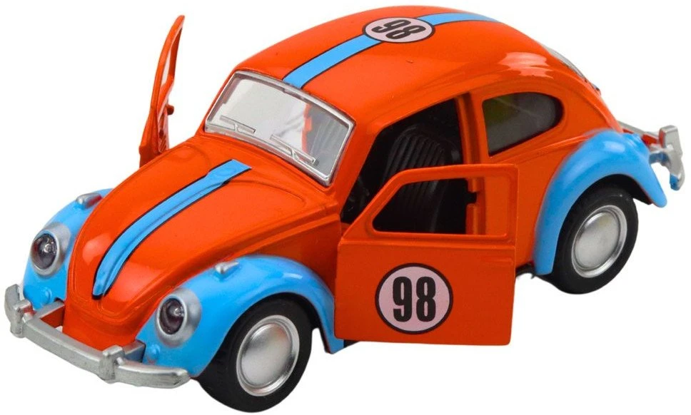 Lean Toys Klasikinis metalinis automobilis su atgaline pavara ir atidaromomis durimis