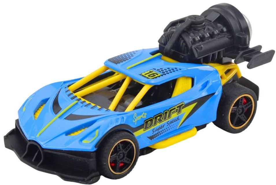 Lean Toys Sportinis automobilis su šviesų, garso ir dūmų efektais