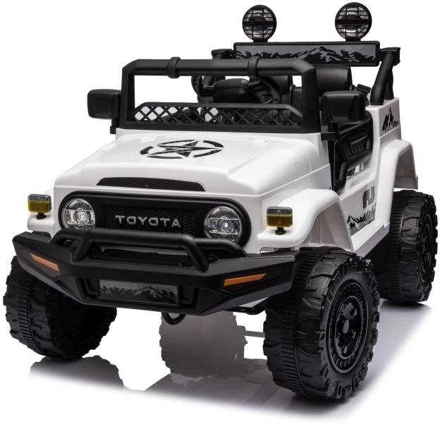 Lean Cars Akumuliatorinis automobilis vaikams Toyota FJ 4x4, baltos spalvos